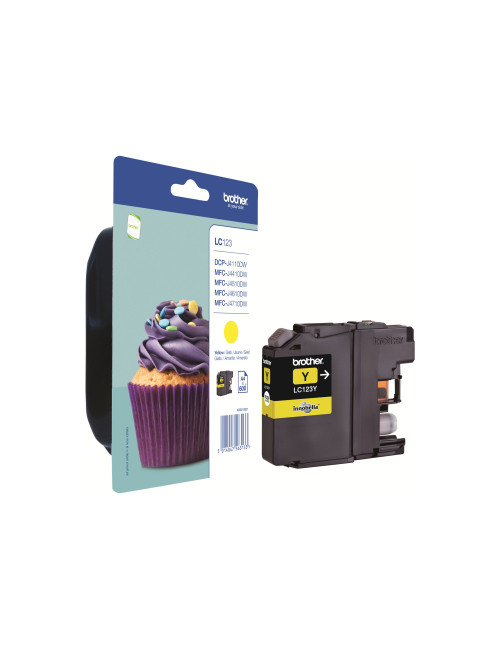 Brother LC123Y | Ink Cartridge | Yellow