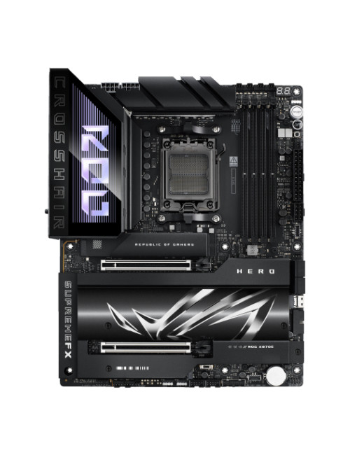 Asus ROG CROSSHAIR X870E HERO | Processor family AMD | Processor socket AM5 | DDR5 | Supported hard disk drive interfaces SATA, 