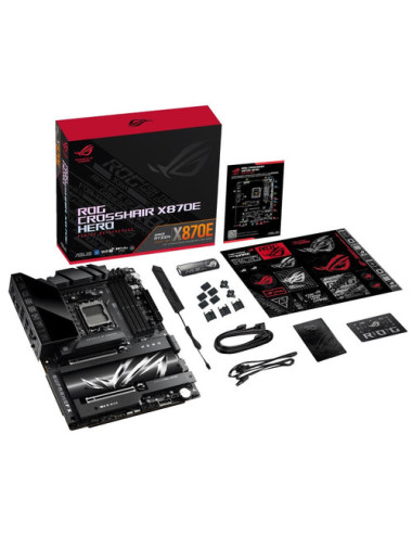 Asus ROG CROSSHAIR X870E HERO | Processor family AMD | Processor socket AM5 | DDR5 | Supported hard disk drive interfaces SATA, 