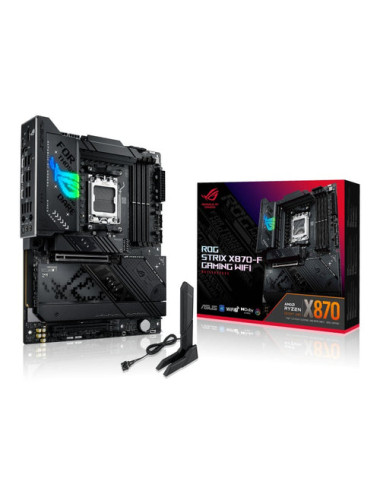 Asus ROG STRIX X870-F GAMING WIFI | Processor family AMD | Processor socket AM5 | DDR5 | Supported hard disk drive interfaces SA