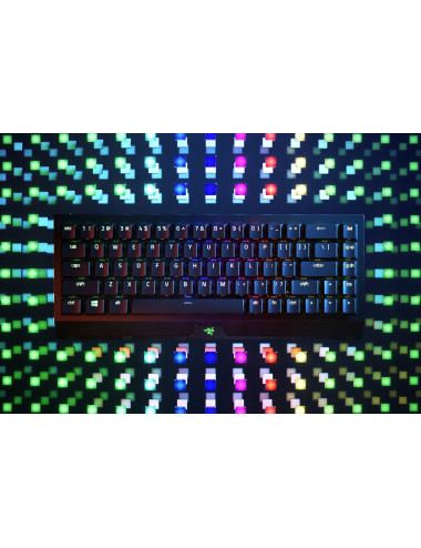 Razer | BlackWidow V3 Mini HyperSpeed | Mechanical Gaming Keyboard | Wireless | RGB LED light | NORD | Bluetooth | Black | Yello