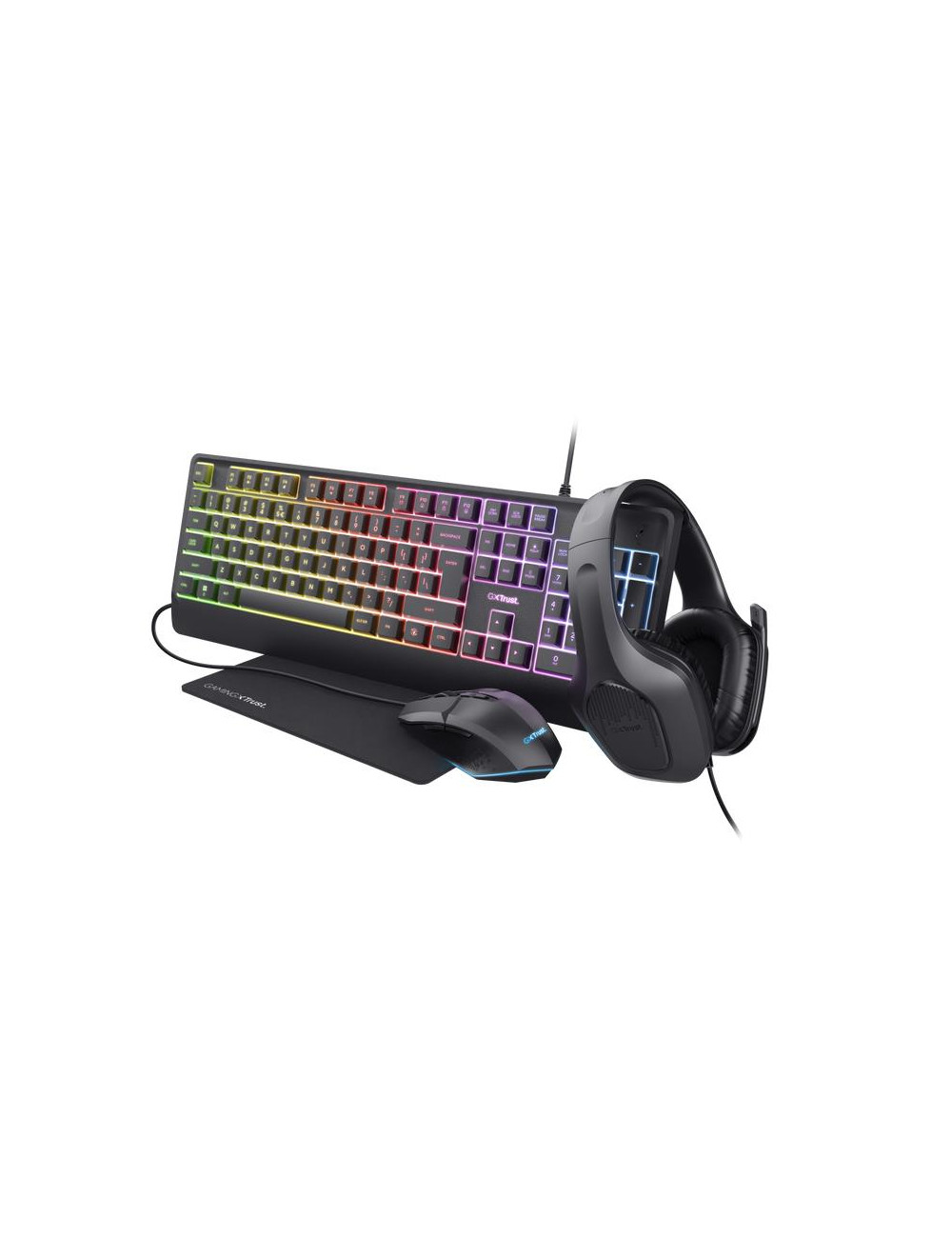 KEYBOARD +MOUSE GXT792 QUADROX/4-IN-1 BUNDLE ENG 25155 TRUST