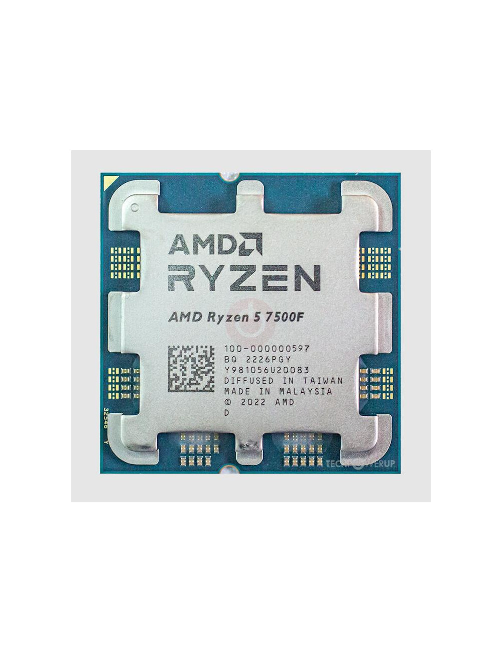 CPU|AMD|Desktop|Ryzen 5|7500F|3700 MHz|Cores 6|6MB|Socket SAM5|65 Watts|OEM|100-000000597