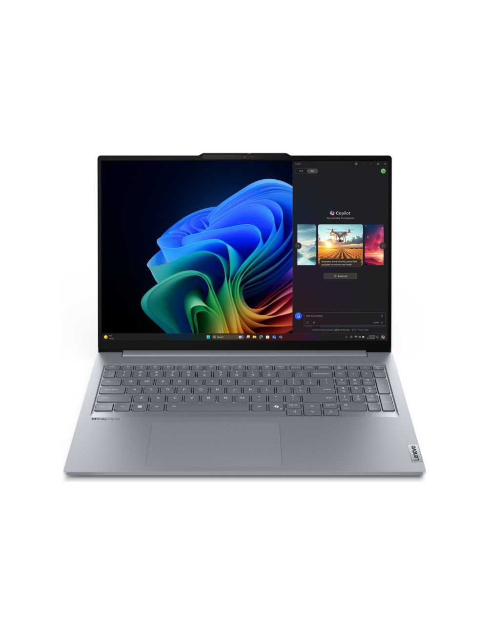 Lenovo ThinkBook 16 G7 QOY | Luna Grey | 16 " | IPS | WUXGA | 1920 x 1200 pixels | Anti-glare | Snapdragon X Plus | X1P-42-100 |