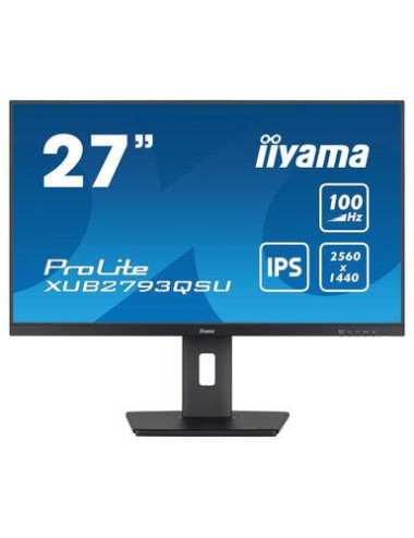 LCD Monitor|IIYAMA|27"|Business|Panel IPS|2560x1440|16:9|100Hz|Matte|1 ms|Speakers|Swivel|Pivot|Height adjustable|Tilt|Colour Bl