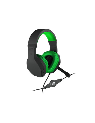 GENESIS ARGON 200 Gaming Headset, On-Ear, Wired, Microphone, Green | Genesis | ARGON 200 | Wired | On-Ear