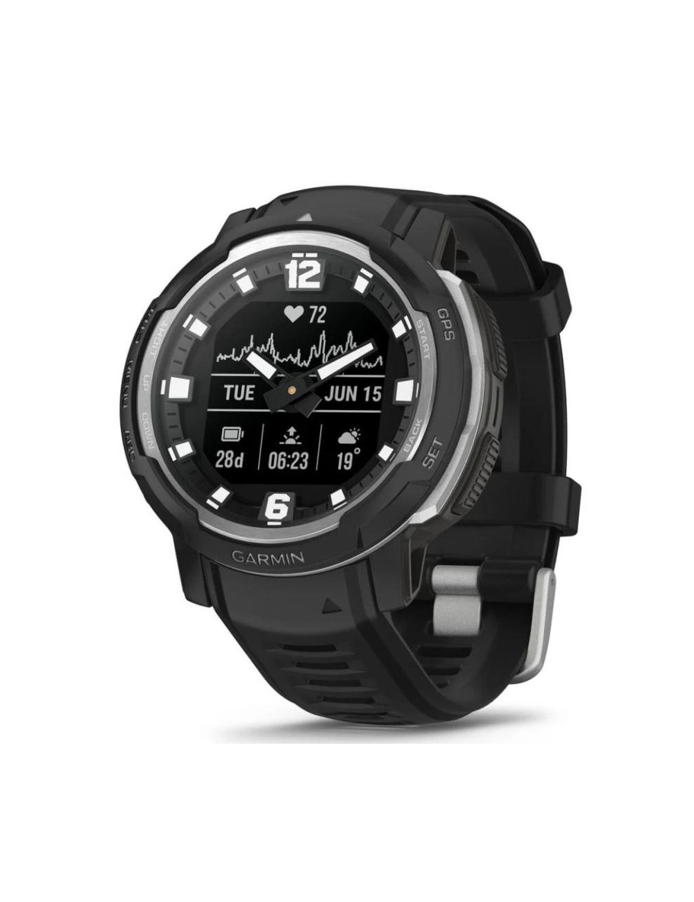 SMARTWATCH INSTINCT CROSSOVER/BLACK 010-02730-03 GARMIN