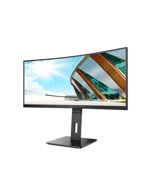 AOC | Curved Monitor | CU34P2A | 34 " | VA | 21:9 | 100 Hz | 1 ms | 3440 1440 | 300 cd/m | Headphone out (3.5mm) | HDMI ports qu