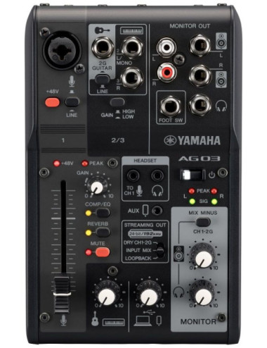 Yamaha AG03 MK2 - 3-channel...