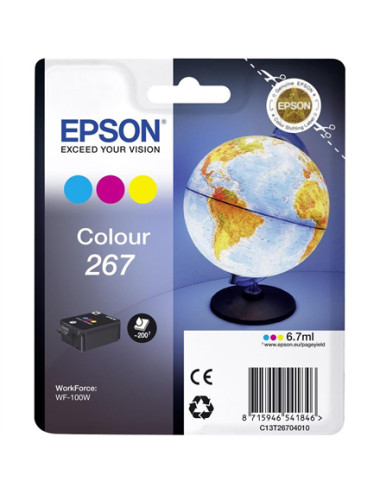 Epson 267 Tri-colour Ink Cartridge | Ink | Cyan, Magenta, Yellow