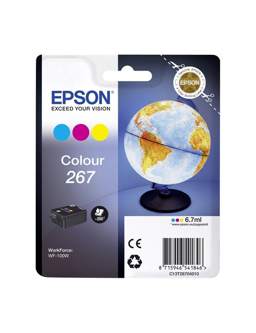 Epson 267 Tri-colour Ink Cartridge | Ink | Cyan, Magenta, Yellow