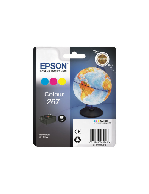 Epson 267 Tri-colour Ink Cartridge | Ink | Cyan, Magenta, Yellow