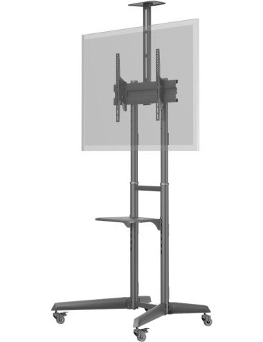 Goobay Floor stand | 59508 TV Presentation Stand Pro (Size L) | Adjustable Height, Tilt | 37-70 " | Black