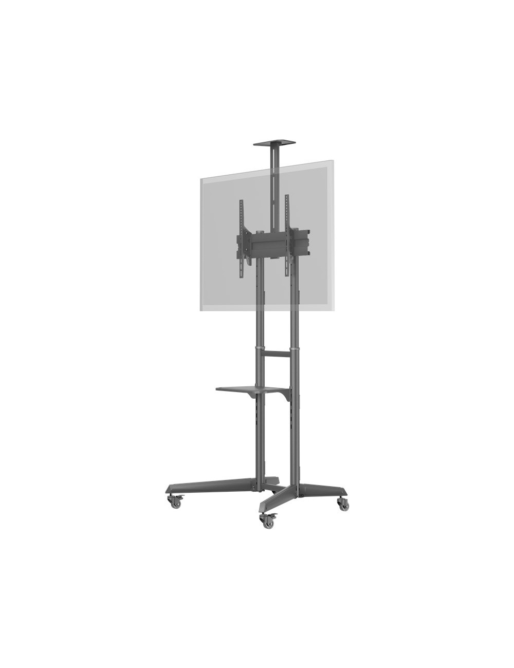 Goobay Floor stand | 59508 TV Presentation Stand Pro (Size L) | Adjustable Height, Tilt | 37-70 " | Black