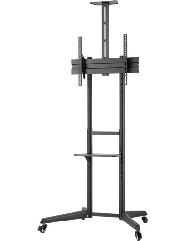 Goobay Floor stand | 59508 TV Presentation Stand Pro (Size L) | Adjustable Height, Tilt | 37-70 " | Black