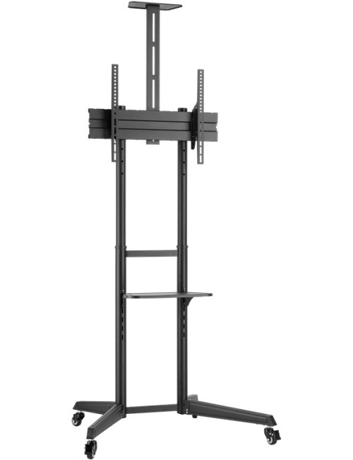 Goobay Floor stand | 59508 TV Presentation Stand Pro (Size L) | Adjustable Height, Tilt | 37-70 " | Black