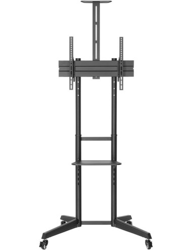 Goobay Floor stand | 59508 TV Presentation Stand Pro (Size L) | Adjustable Height, Tilt | 37-70 " | Black