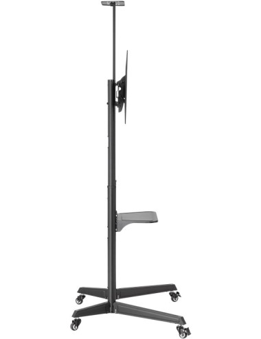 Goobay Floor stand | 59508 TV Presentation Stand Pro (Size L) | Adjustable Height, Tilt | 37-70 " | Black