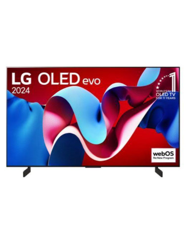 TV Set|LG|48"|OLED/4K/Smart|3840x2160|Wireless LAN|Bluetooth|webOS|Black|OLED48C42LA