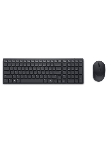 Dell | Silent Keyboard and Mouse | KM555 | Keyboard and Mouse Set | Wireless | US International (QWERTY) | Black | 2.4 GHz, Blue