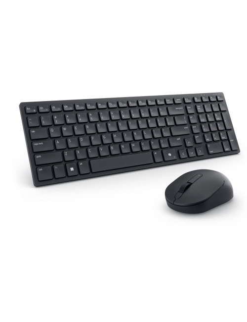 Dell | Silent Keyboard and Mouse | KM555 | Keyboard and Mouse Set | Wireless | US International (QWERTY) | Black | 2.4 GHz, Blue