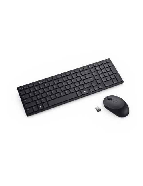 Dell | Silent Keyboard and Mouse | KM555 | Keyboard and Mouse Set | Wireless | US International (QWERTY) | Black | 2.4 GHz, Blue