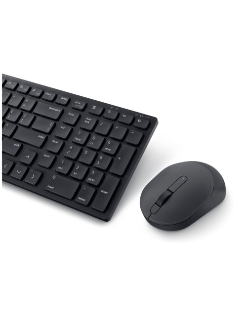 Dell | Silent Keyboard and Mouse | KM555 | Keyboard and Mouse Set | Wireless | US International (QWERTY) | Black | 2.4 GHz, Blue