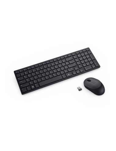 Dell | Silent Keyboard and Mouse | KM555 | Keyboard and Mouse Set | Wireless | Estonian (QWERTY) | Black | 2.4 GHz, Bluetooth 5.