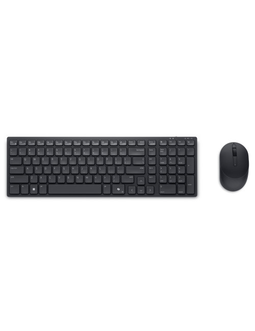 Dell | Silent Keyboard and Mouse | KM555 | Keyboard and Mouse Set | Wireless | Russian (QWERTY) | Black | 2.4 GHz, Bluetooth 5.1