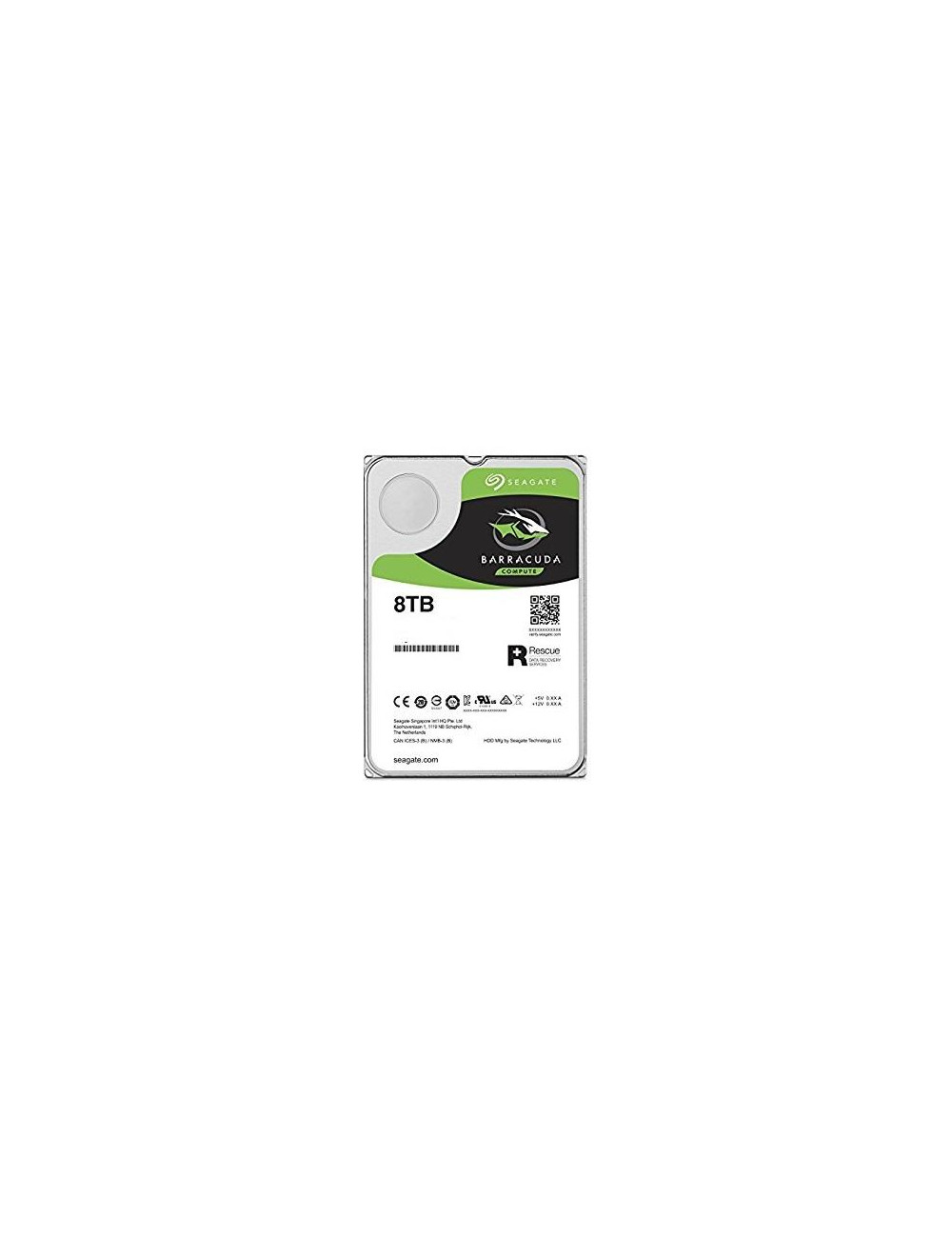 HDD|SEAGATE|Barracuda|8TB|SATA 3.0|256 MB|5400 rpm|Discs/Heads 4/8|3,5"|ST8000DM004