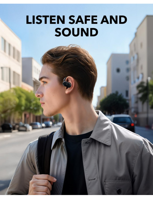 Anker Soundcore | Open-Ear Headphones | V20i | Bluetooth | Open-Ear | Microphone | Wireless | Black