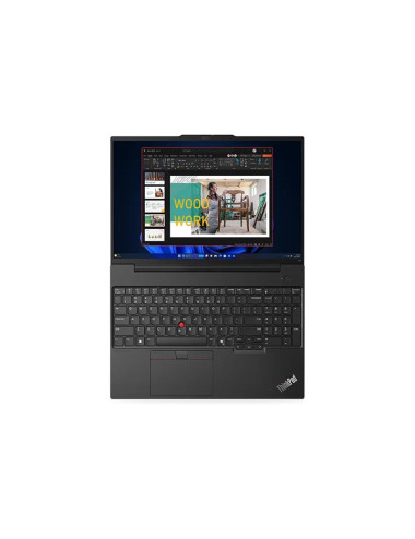 Lenovo ThinkPad E16 | Black | 16 " | IPS | WUXGA | 1920 x 1200 pixels | Anti-glare | Intel Core Ultra 7 | 155H | 16 GB | SO-DIMM