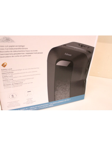 SALE OUT. Fellowes Powershred LX50 Cross-Cut Shredder | Powershred | LX50 | Black | 17 L | Credit cards shredding | DAMAGED PACK