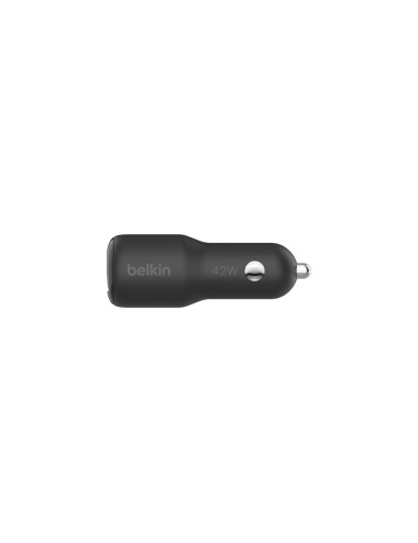 BELKIN BOOST CHARGE 42w - 30w USB-C PD PPS + 12w USB-A Car Charger, Black | Belkin