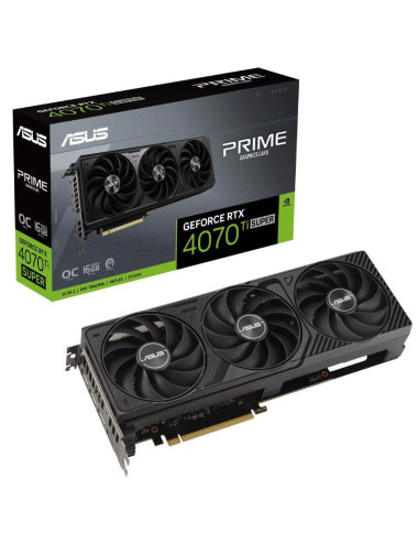 Graphics Card|ASUS|NVIDIA GeForce RTX 4070 SUPER|16 GB|GDDR6X|256 bit|Triple slot Fansink|1xHDMI|3xDisplayPort|PRIME-RTX4070TIS-