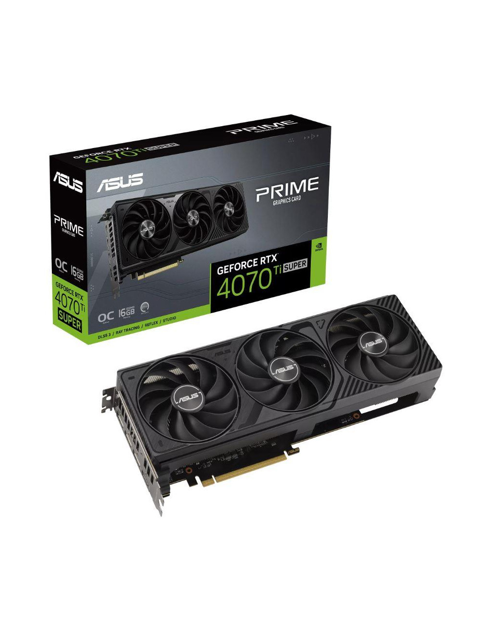 Graphics Card|ASUS|NVIDIA GeForce RTX 4070 SUPER|16 GB|GDDR6X|256 bit|Triple slot Fansink|1xHDMI|3xDisplayPort|PRIME-RTX4070TIS-