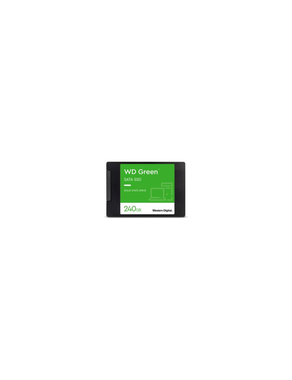 SSD|WESTERN DIGITAL|Green|240GB|SATA 3.0|SLC|Read speed 545 MBytes/sec|2,5"|MTBF 1000000 hours|WDS240G3G0A