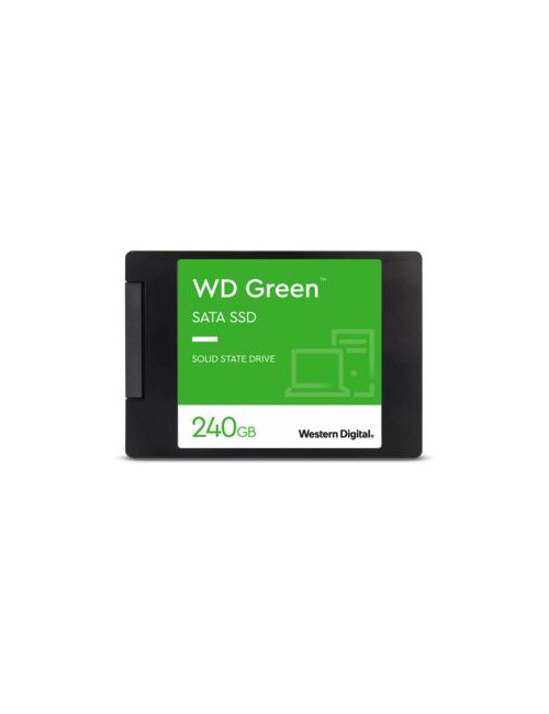 SSD|WESTERN DIGITAL|Green|240GB|SATA 3.0|SLC|Read speed 545 MBytes/sec|2,5"|MTBF 1000000 hours|WDS240G3G0A