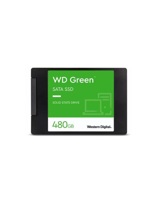 SSD|WESTERN DIGITAL|Green|480GB|SATA 3.0|SLC|Read speed 545 MBytes/sec|2,5"|MTBF 1000000 hours|WDS480G3G0A