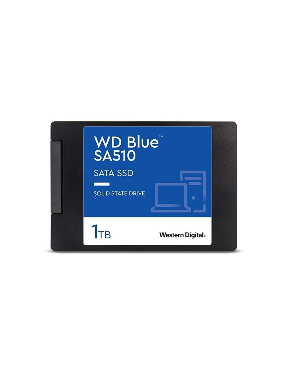 SSD|WESTERN DIGITAL|Blue SA510|1TB|SATA 3.0|Write speed 510 MBytes/sec|Read speed 560 MBytes/sec|2,5"|TBW 400 TB|MTBF 1750000 ho