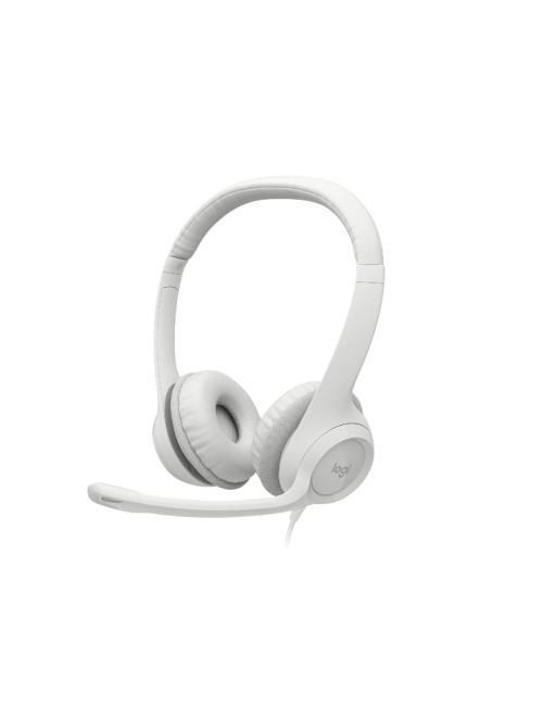 Logitech | USB Computer Headset | H390 | Wired | Over-Ear | Microphone | Noise canceling | Off-white