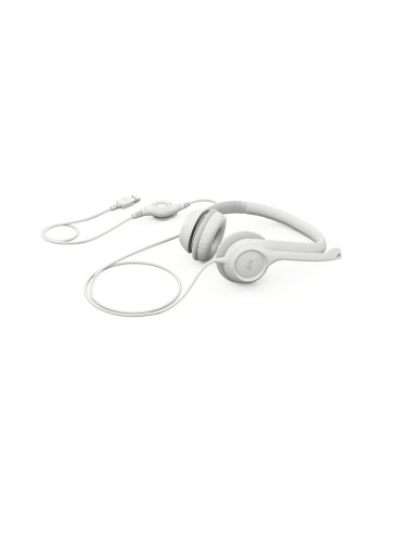 Logitech | USB Computer Headset | H390 | Wired | Over-Ear | Microphone | Noise canceling | Off-white