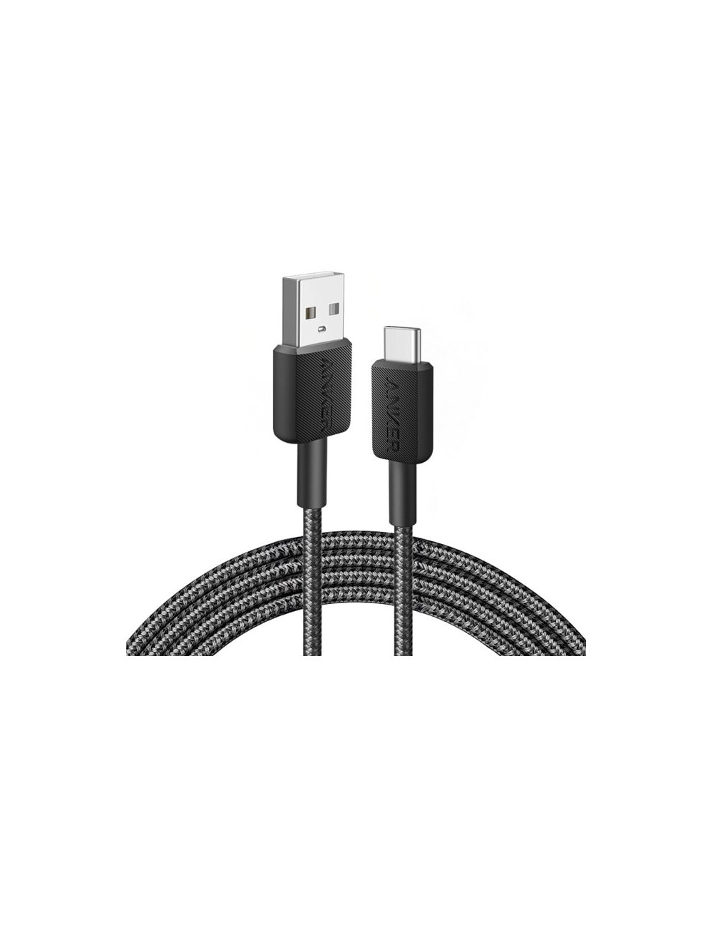 Anker 322 Braided Nylon Cable, Black | A81H5G11 | USB-A to USB-C