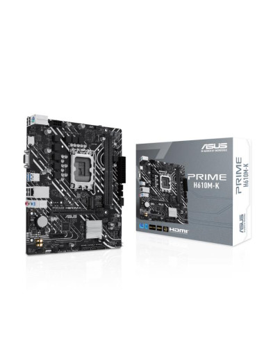 Mainboard|ASUS|Intel H610|LGA1700|Micro-ATX|Memory DDR5|Memory slots 2|1xPCI-Express 3.0 1x|1xPCI-Express 4.0 16x|1xM.2|1x15pin 