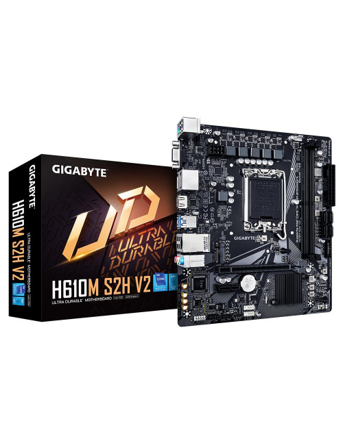 Mainboard|GIGABYTE|Intel H610|LGA1700|Micro-ATX|Memory DDR5|Memory slots 2|1xPCI-Express 3.0 1x|1xPCI-Express 4.0 16x|1xM.2|1x15