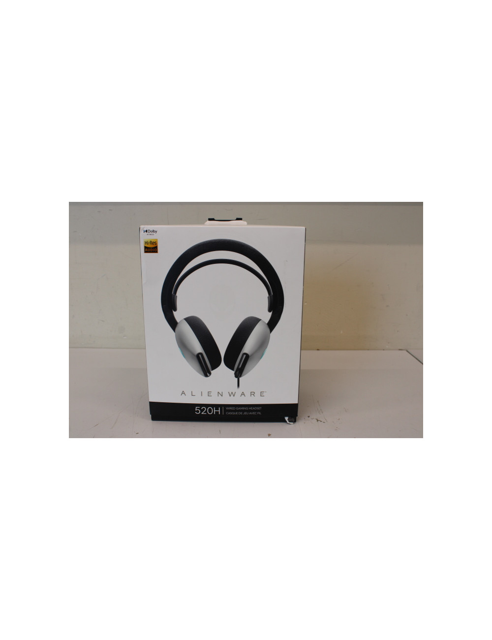 SALE OUT. Dell Alienware Wired Gaming Headset - AW520H (Lunar Light), UNPACKED, USED, DAMAGED PACKAGING | Dell | Alienware Wired