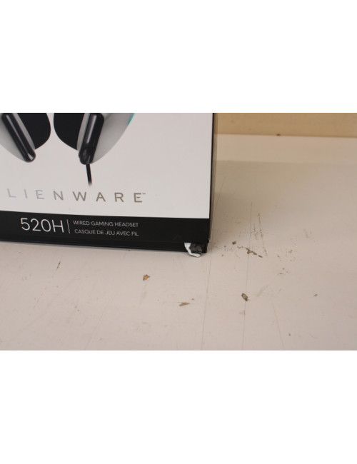 SALE OUT. Dell Alienware Wired Gaming Headset - AW520H (Lunar Light), UNPACKED, USED, DAMAGED PACKAGING | Dell | Alienware Wired