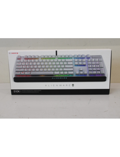 SALE OUT. Dell Alienware 510K Low-profile RGB Mechanical Gaming Keyboard - AW510K (Lunar Light), DEMO AS USED | Dell | Alienware