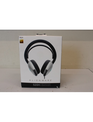 SALE OUT. Dell Alienware Wired Gaming Headset - AW520H (Lunar Light), UNPACKED AS DEMO | Dell | Alienware Wired Gaming Headset |