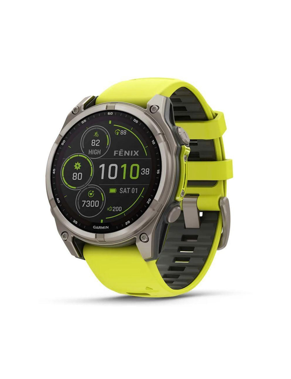 SMARTWATCH FENIX 8 SAPP. SOLAR/YELLOW 010-02907-21 GARMIN